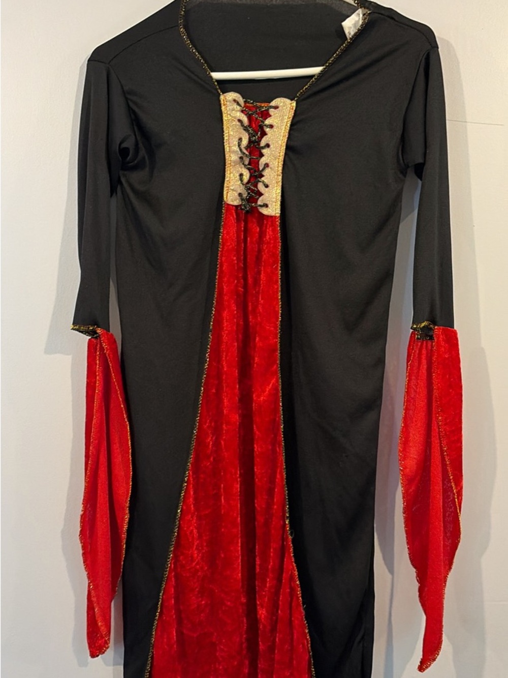 Black and Red Medieval Costume